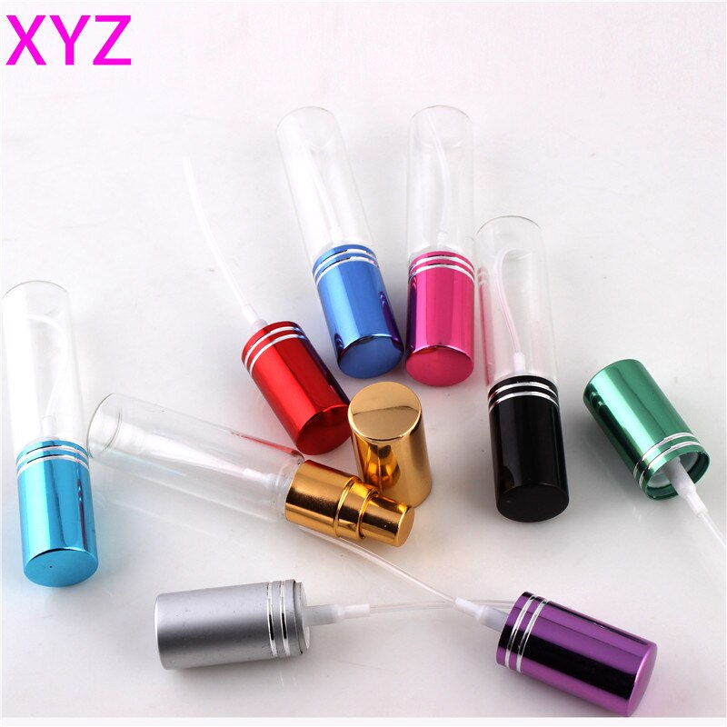 XYZ-Mini flacon de parfum Portable vide en verre avec atomiseur contenant pour cosmétiques de voyage, 5 pièces, 5 ML ou 10 ML