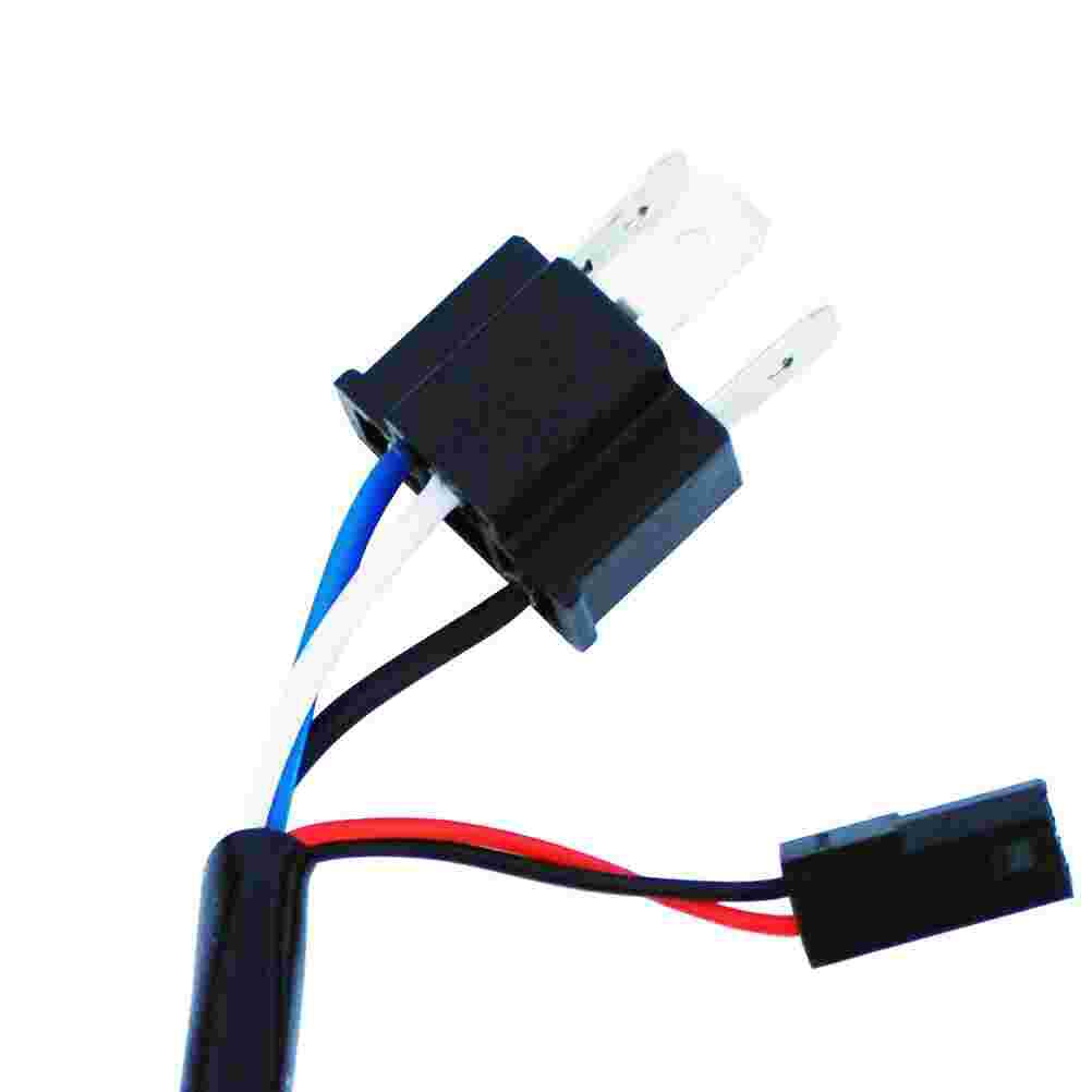 Wire Harness H4 Wire Harness HID Xenon Power Cable Connector Ballast Socket HID Wiring Adapter Conversion Kit High Low Connect