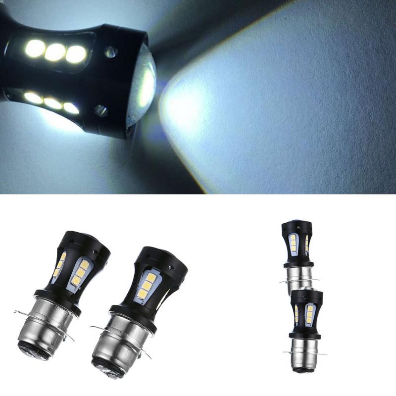 Faro LED Universal para motocicleta, Bombilla H6, P15D-25-1, 3030, 1000LM, 6500K, 18 LED, accesorios de motocicleta, antiniebla