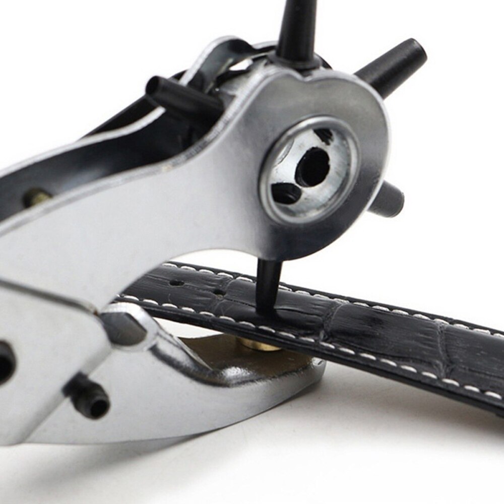 DIY Belt Holes Puncher With 6 Kinds Of Holes Durable Heavy Duty Rotary Hole Puncher Practical Leather Holes Sizes Maker Tool