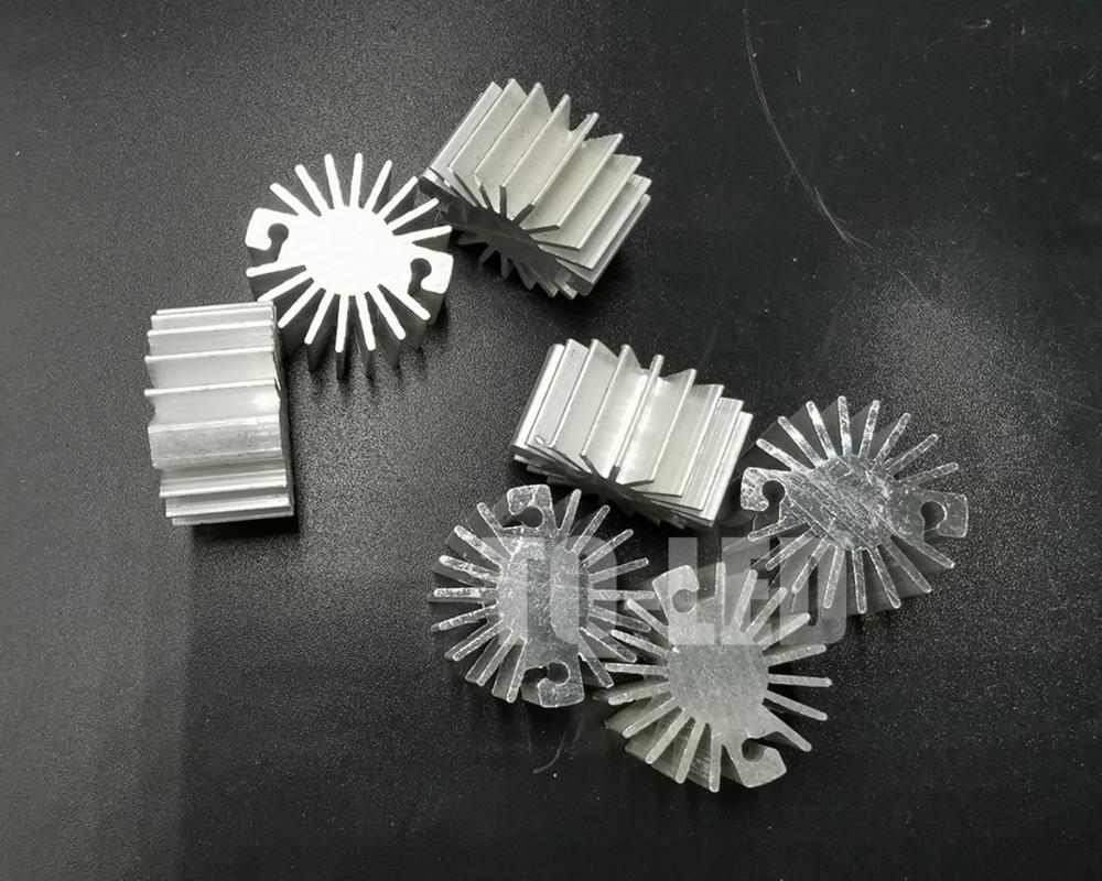 23Mm X 10Mm 1W High Power Led Aluminium Heatsink Radiator Voor 1W Led Kralen