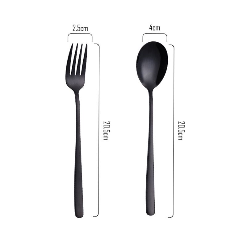 Rainbow Stainless Steel Mirror Tableware Knife Fork Spoon Flatware Dinner Set Rainbow Rose Western Style Dinnerware Cutlery