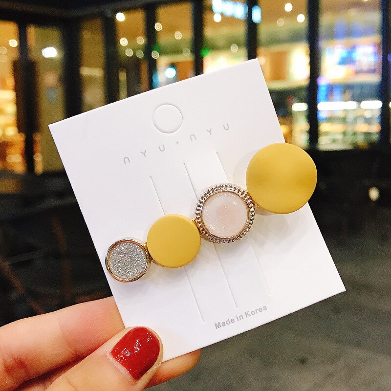 Macaron pearl hårspænde piger snap hair hårspænde pind hårnål hår styling tilbehør til kvinder piger kvinder: 4