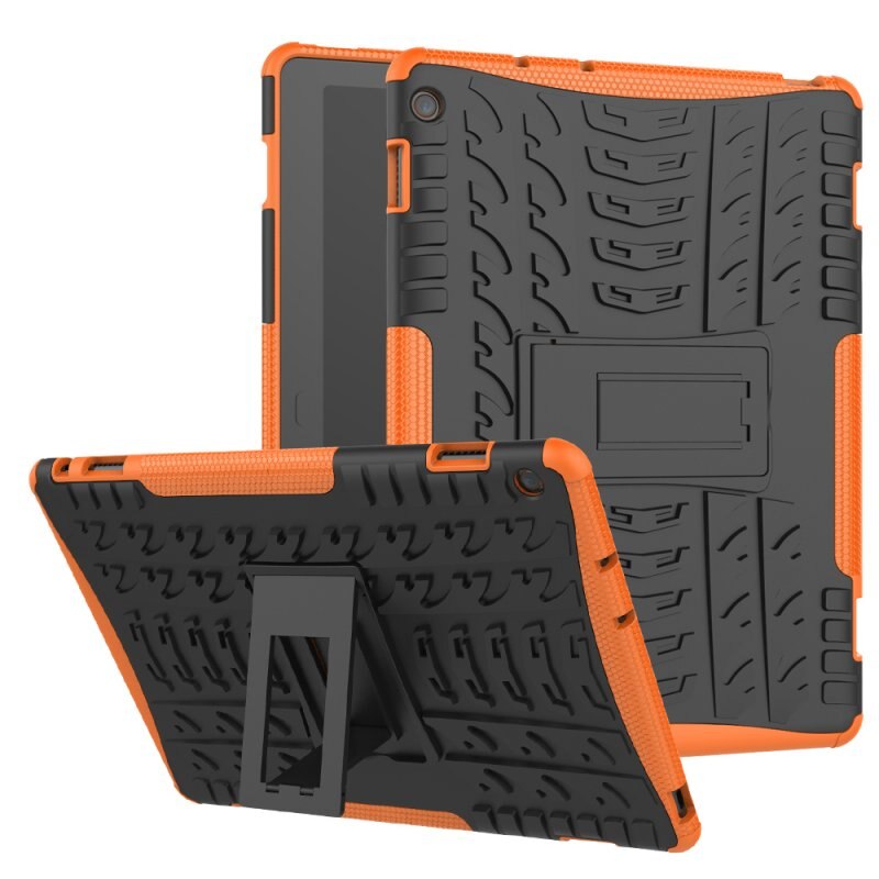 Etui til huawei mediapad  m3 lite 10 10.1 bah -w09 bah -al00 bah -l09 cover 2 in 1 hybrid robust holdbar silicium coque funda: Orange