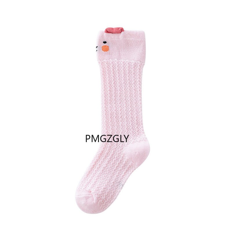 Calcetines de algodón para niños y niñas, medias hasta la rodilla, calentador de piernas, cinta de oso, elásticos, de 0 a 3 años
