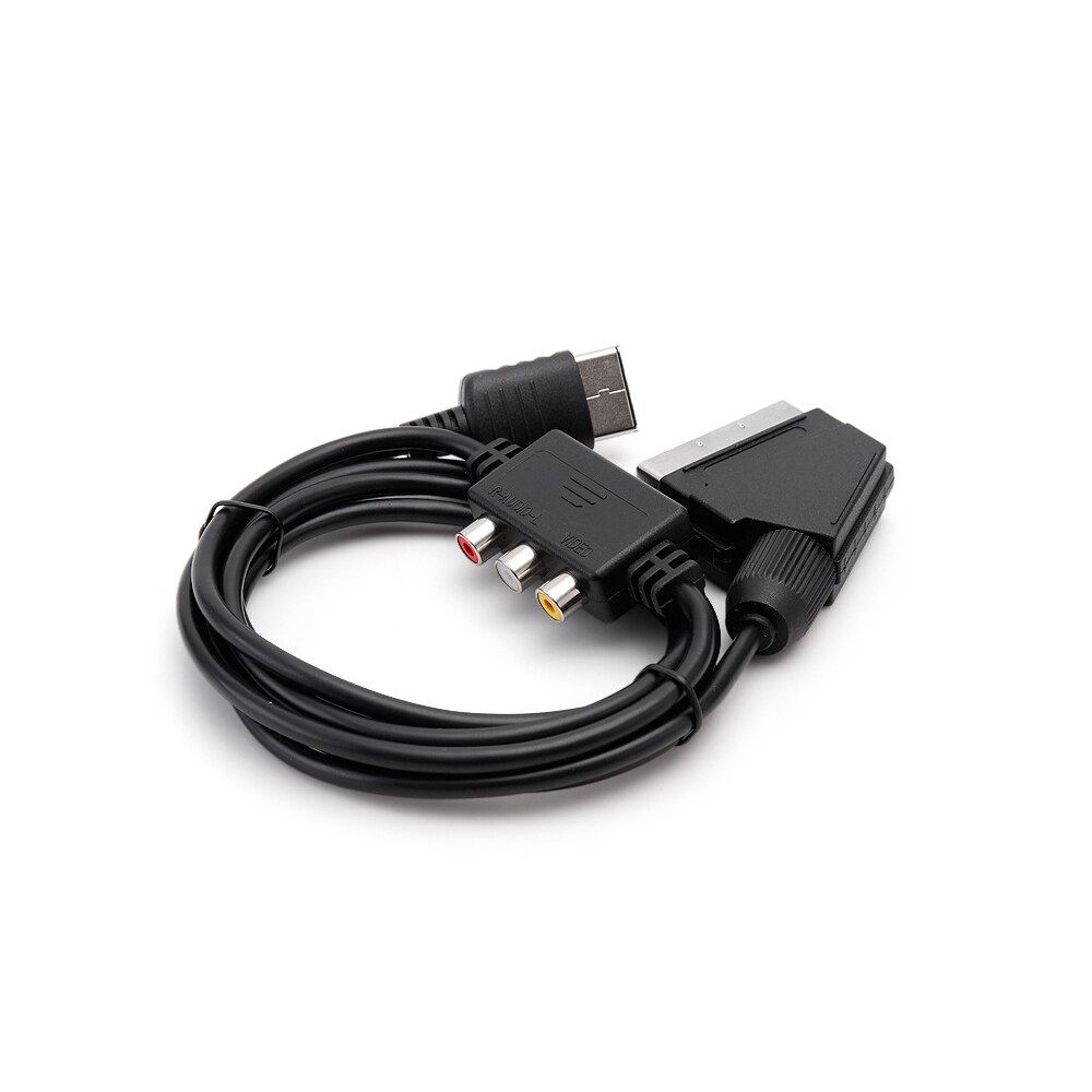 Ruitroliker Scart RGB AV Cable Audio Cable Video Connector With AV Adapter for Dreamcast