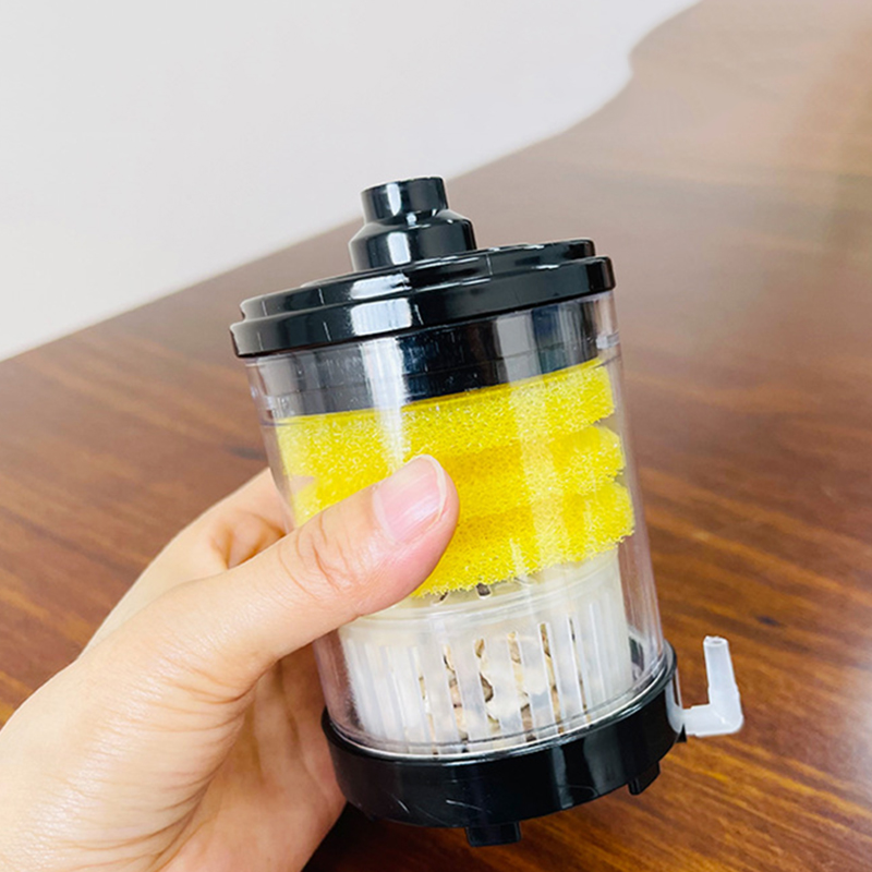 Taburete para excrementos de peces para acuario, filtro de succión para estiércol, recolector de pecera, esponjas bioquímicas con bolas multimedia, aumento de oxígeno