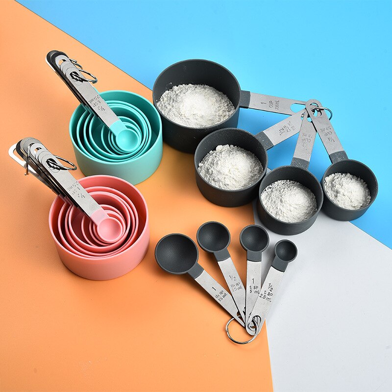 Multi-purpose measuring spoons Measuring cups Measuring tools Baking accessories Stainless steel plastic handles Kitchen gadgets