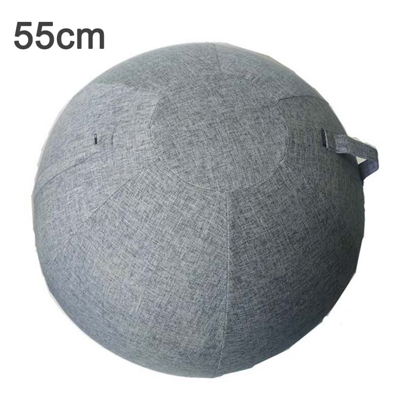 Anti-Slip Yoga Bal Cover Oefening Balans Bevalling Bal Cover Met Handdle Draagbare Yoga Pilates Gym Training Bal Cover tas: 55cm Navy blue
