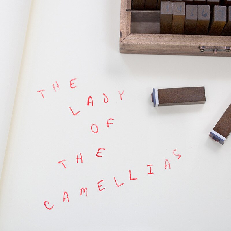 Self Inking Number Letter Stamp School Stationery Wood Rectangle Kids Number Seal Diary Decoration DIY Handmade 1Set with box