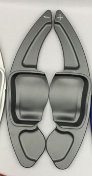 Palanca de cambios de volante de aleación de aluminio para Skoda Octavia Rs , accesorios de caja de cambios, cubiertas: grey