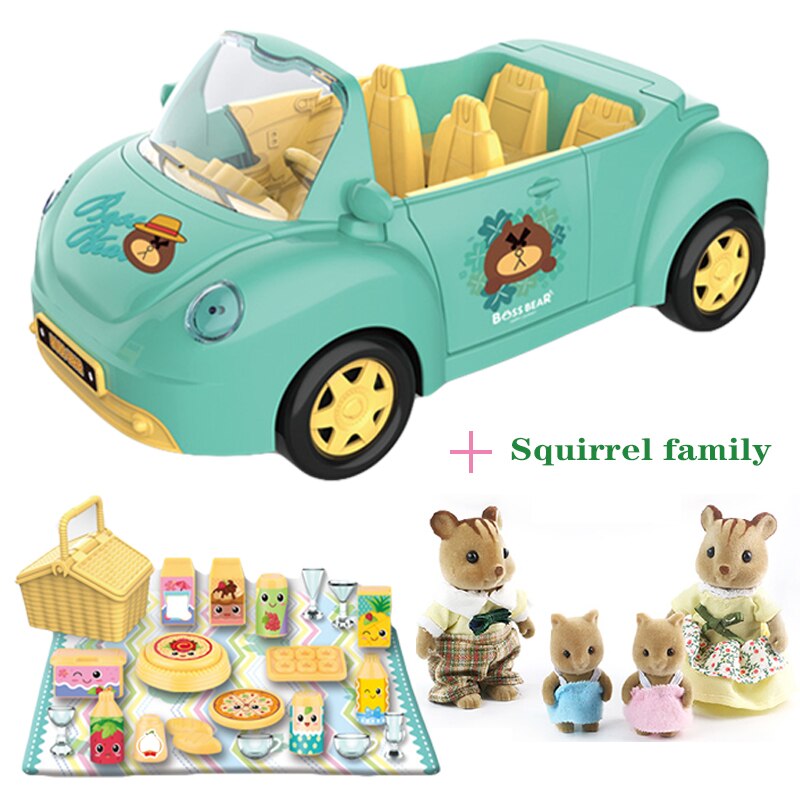 Children's Birthday Simulation Play House Toy Convertible Sliding Car Rabbit Family Ho Package Toy Halloween: 8806-2-G08-K02