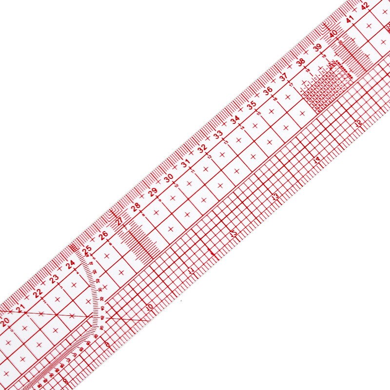 60cm DIY Measuring Patchwork Yardstick Double Side Metric Straight Ruler Sewing Tailor Multifunction Transparent Drawing Ruler