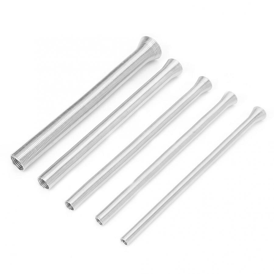 5Pcs Spring Tube Bender 21cm Super Elastic Steel Spring Tube Bender PVC Electrical Wire Bending Pipe