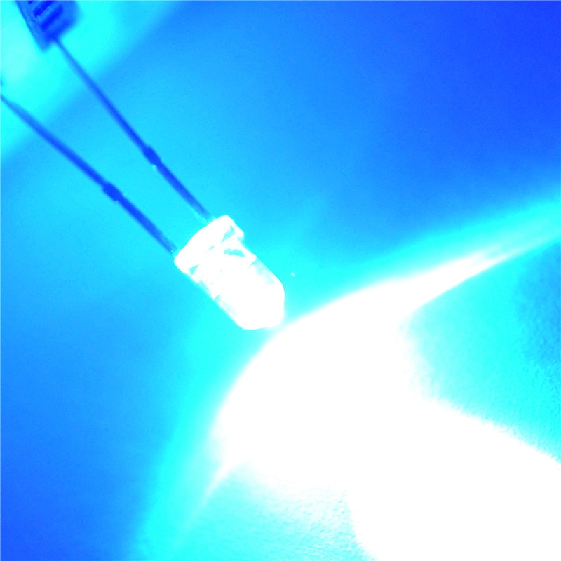YongYeTai LED Light Emitting Diode 3MM Rond Wit Haar Blauw Licht Blauw