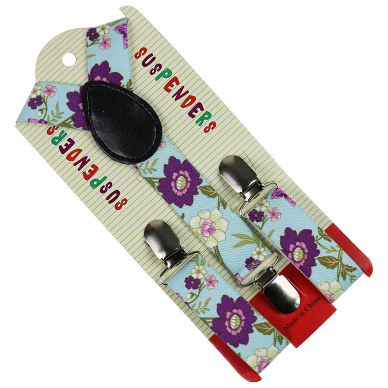 Winfox-Tirantes con estampado de flores para bebé, tirantes para chicos, elásticos, 2,5 cm de ancho: 02
