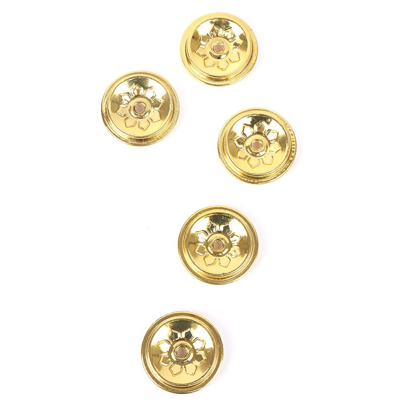 5Pcs Lamp Lont Zetel, Aluminium Materiaal Lont Accessoires, Het Herhaald Gebruik Diy Olie Lamp Lont Houder