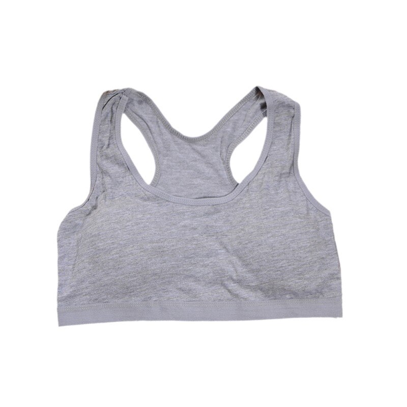 Children Underwears Soft Cotton Teenage Girls Underwear Bras Sports Kids Puberty Girl Bra Young Students Sport Training Bra: H