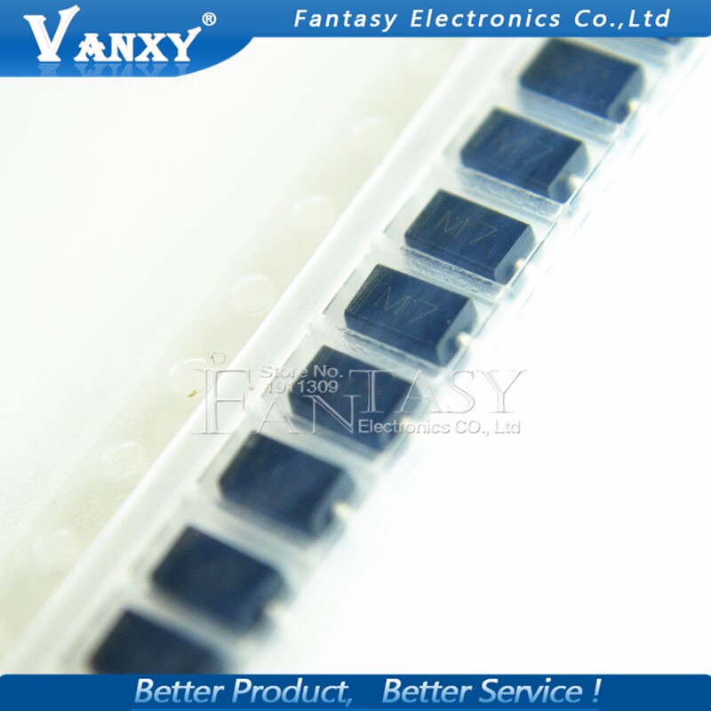 100Pcs Diode M4 1N4004 Smd 1A 400V IN4004 Gelijkrichter Diode