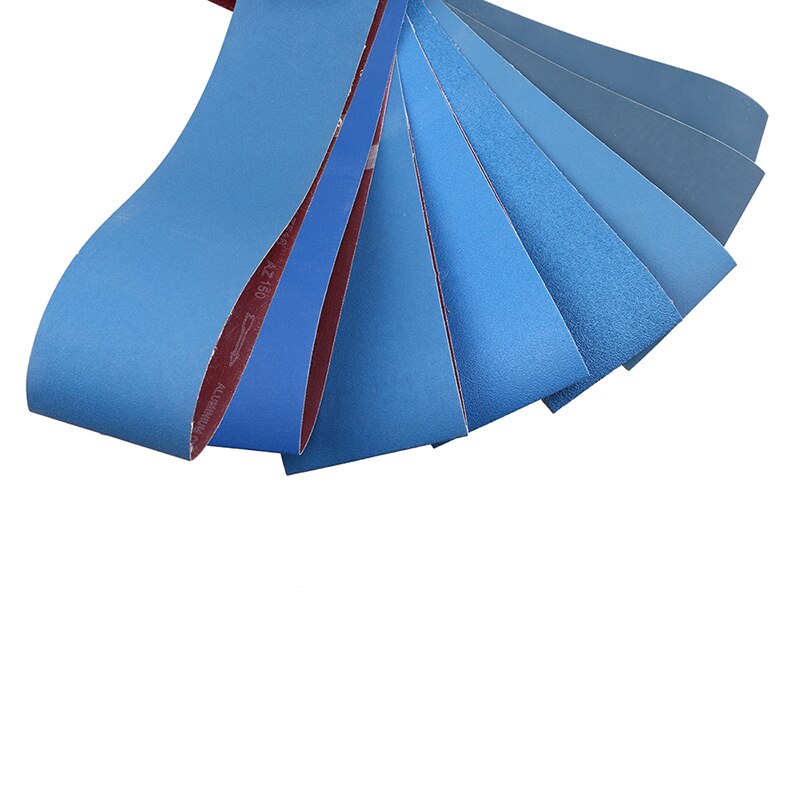 Bandas de lijado de corindón para pulir, 1 ud., 100x915, circonio (mm), bandas de lijado de grano azul 80/120/150/180/240/320/800/1000
