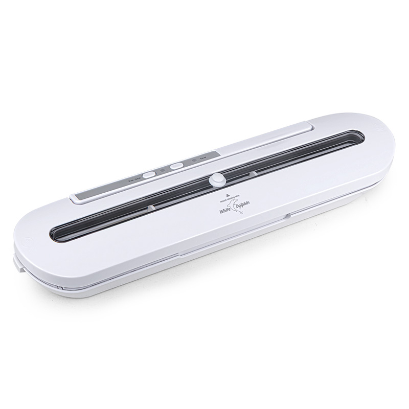 White Dolphin Kitchen Storage Food Vacuum Sealer Packaging Machine With 10pcs Vacuum Bags Free 220V 110V Best Vacuum Food Sealer