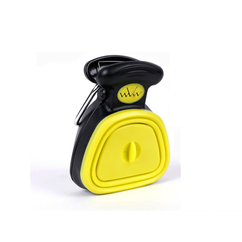 Pet Dog Travel Foldable Pooper Bag Scooper Toilet Picker Shovel Poop Waste Toilet Clamp Useful Cleaning Tools Pets Supplies: Yellow / L