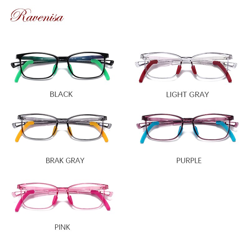 Trendy Optical Transparent Glasses For Boys Blue Light Blocking TR90 Square Frame Computer Glasses Children eyeglasses
