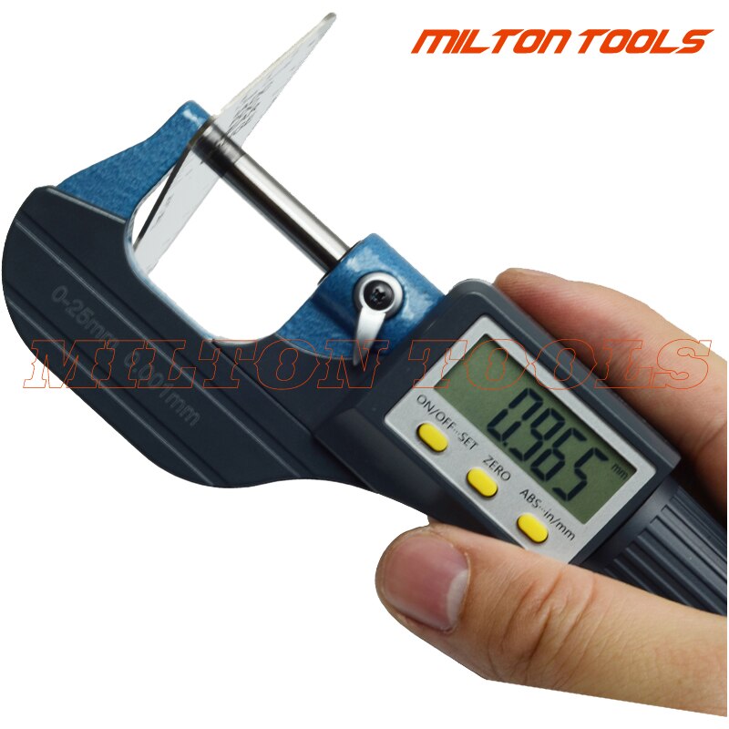 0-25mm 0.001 mm electronic outside micrometer with Extra Large LCD Screen digital gauge measuring tools With Retail Box