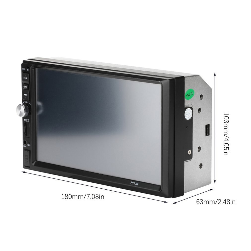 7012B-REPRODUCTOR Multimedia para coche, pantalla táctil de 7 pulgadas, doble 2Din, MP5, BT, Radio Estéreo, USB, FM