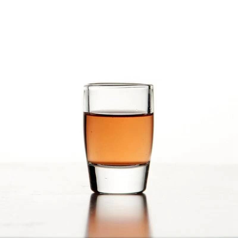 6PCS/High Grade Glass Shot Glass Spirits A Drink A Home Bar One or Two Glasses