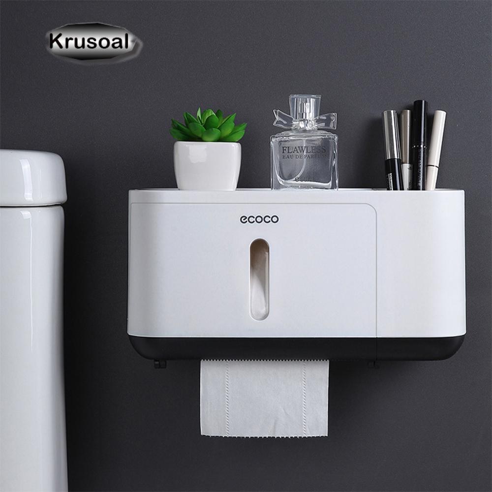 Paper Towel Tissue Box Dispenser Wall Mounted Storage rack paper Towel Holder bathroom organizer Accessories bathroom gadgets