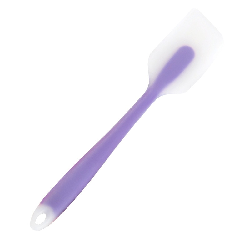 Spatule en silicone souple, pelle en caoutchouc antiadhésif, grattoir à gâteau, outil de cuisson de beurre de alimentaire, outils de boulangerie couleur: purple L
