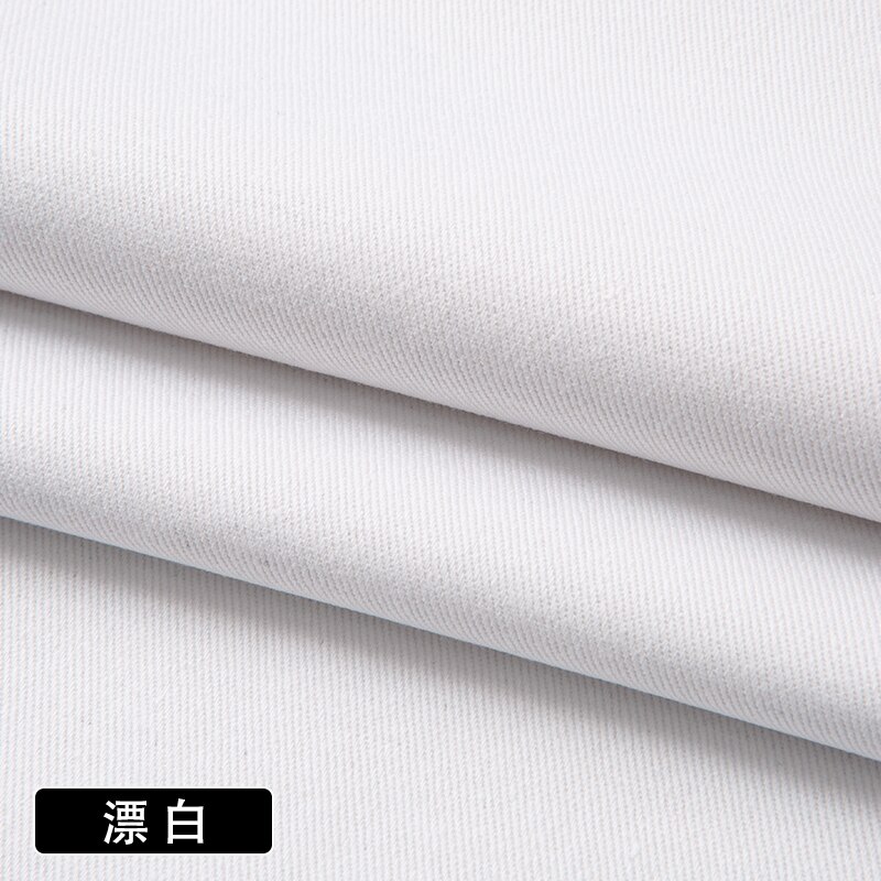Pantalones de tela de sarga de Color sólido con tarjeta de hilo de algodón puro de 150cm * 50cm, gabardina, ropa, Camisa de algodón lavada, tela gruesa: 002