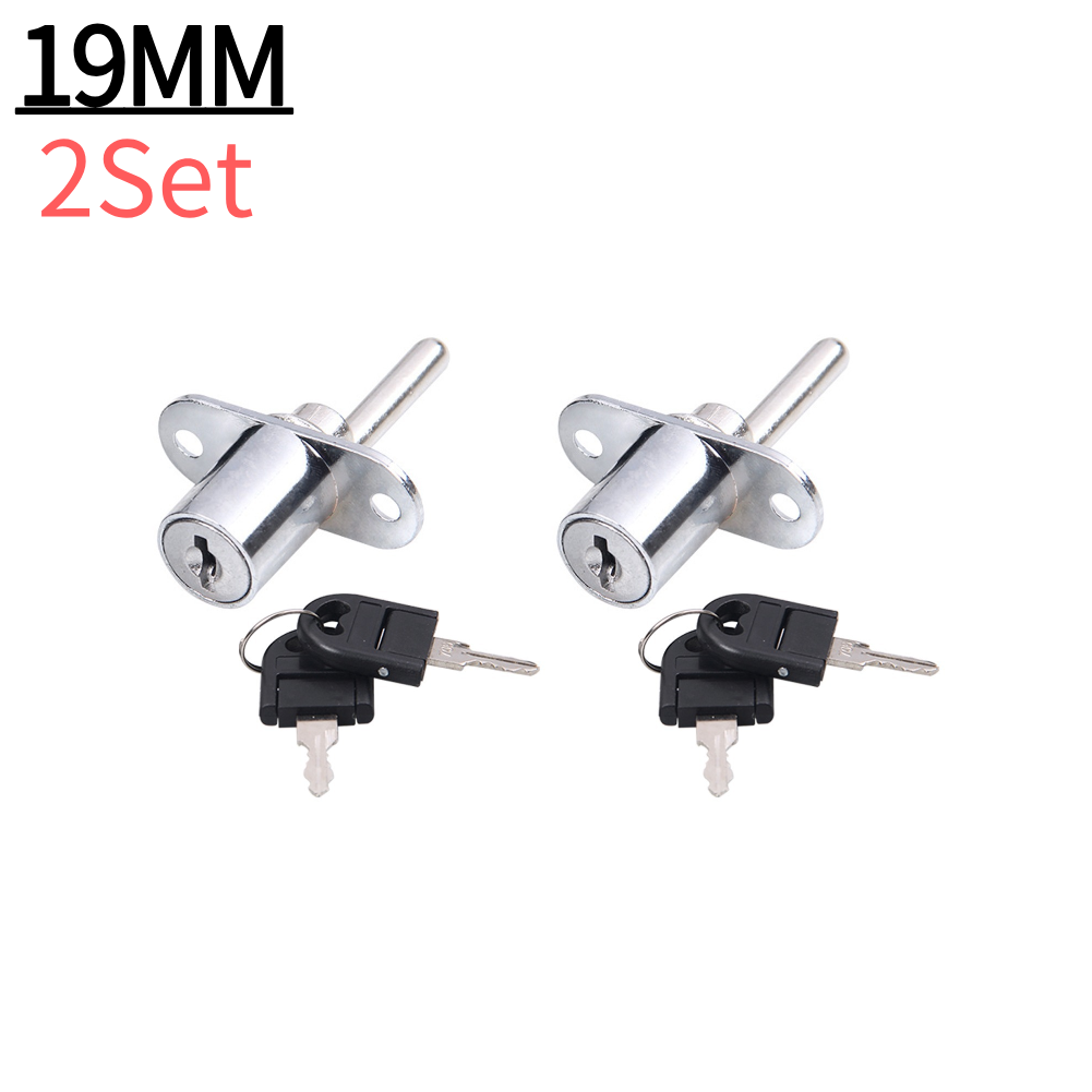 16/19mm Cam Cylinder Triple Lock Zinc Alloy Desk Cabinet Drawer Front Lock With Keys Office Desk Drawer Locks Furniture Hardware: Deep Green