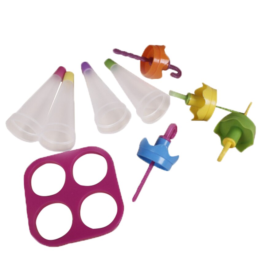 Umbrella Shape Make Frozen Juice Ice cream ice-lolly Yogurt Popsicle Maker Molds