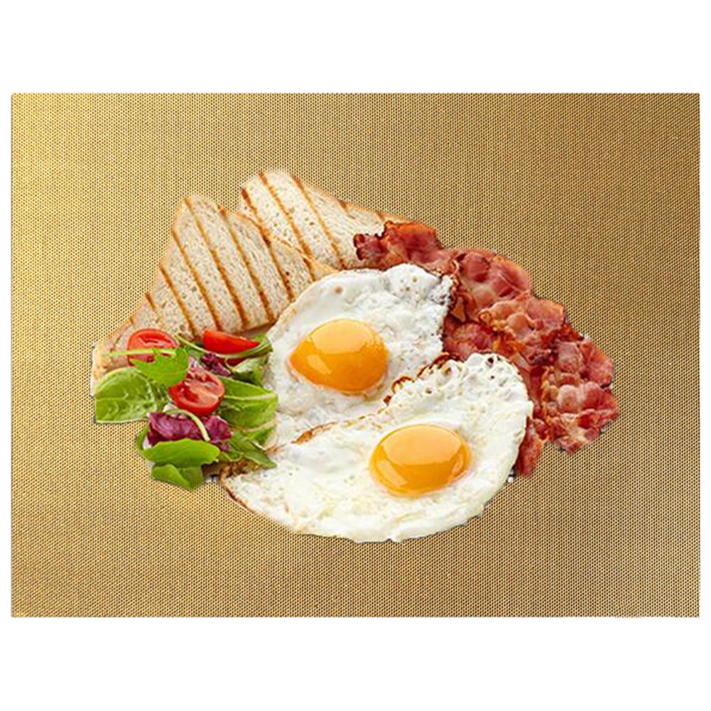 Bbq Grill Mat Grill Barbecue Mat Non Stick BBQ Grill Mat Heat Resistant Grill Sheet Perfect For Electric Oven Grill Barbecue