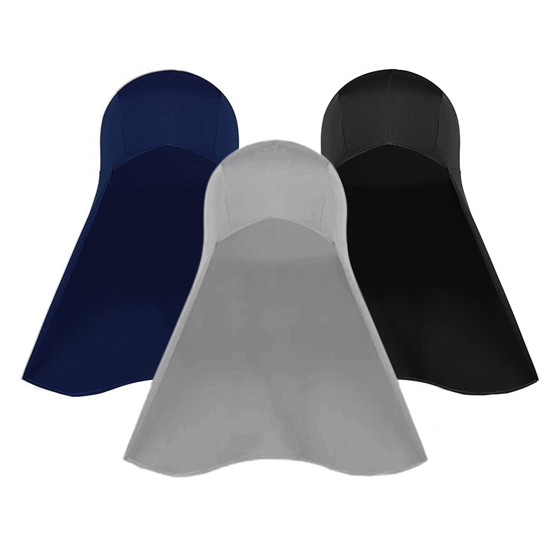 3Pcs Hard Hat Neck Shade Elastic UV Protection Sun Shade Hat Neck Shield Neck Protector to Cover: YELLOW