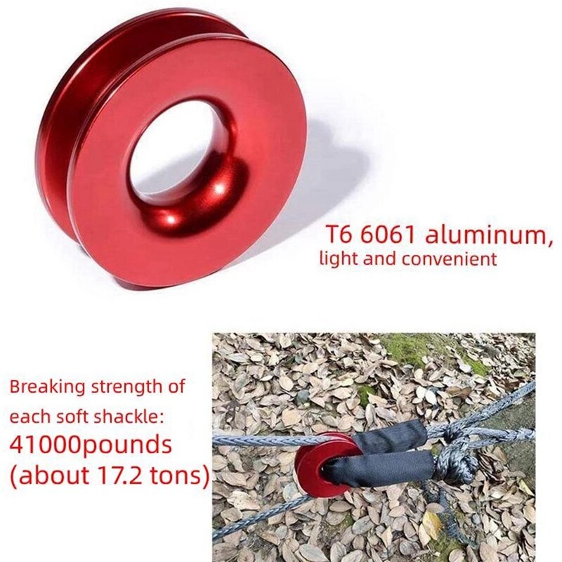 Lina robić holowania ciężarówek pierścień robić odzyskiwania przyczepy miękka szekla pierścień robić odzyskiwania wciągarka lina holownicza robić ciężarówki terenowej SUV ATV