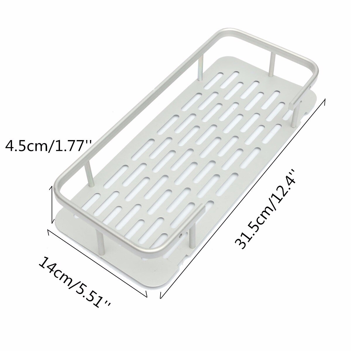 1/2/3 Tiers Aluminium Bathroom Shower Bath Holder ... – Grandado