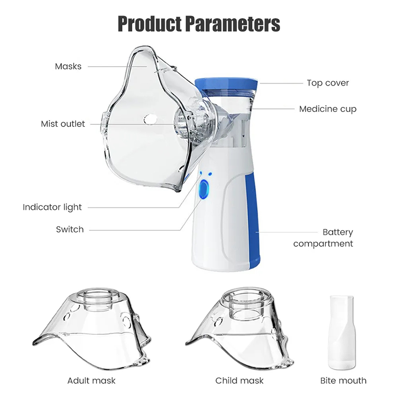 Handheld Tragbare Vernebler autoclean Vernebler Mesh Zerstäuber Stille Inhalator Vernebler inhalator Für Erwachsene Kinder Nebulizador