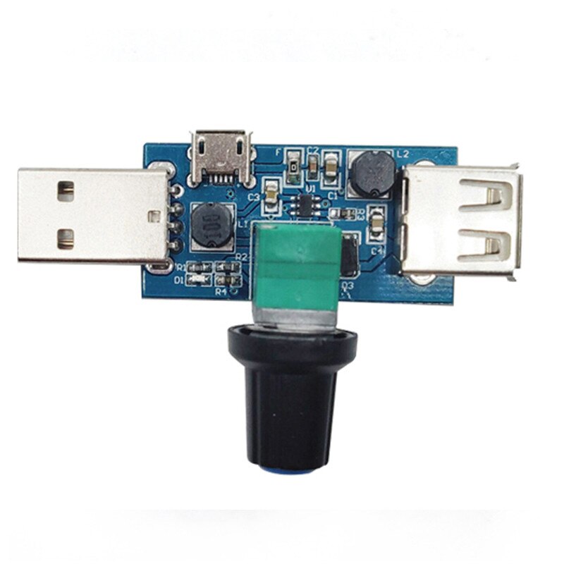 USB Fan Speed Controller Stepless Speed Controller Reducing Noise Multi-stall Adjustment Governor