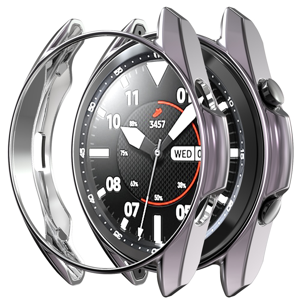 Hoesjes voor galaxy watch 3 45mm 41mm hoesje zacht tpu geplateerd hoesje voor samsung galaxy watch 41mm 45mm hoesje beschermende bumper shell