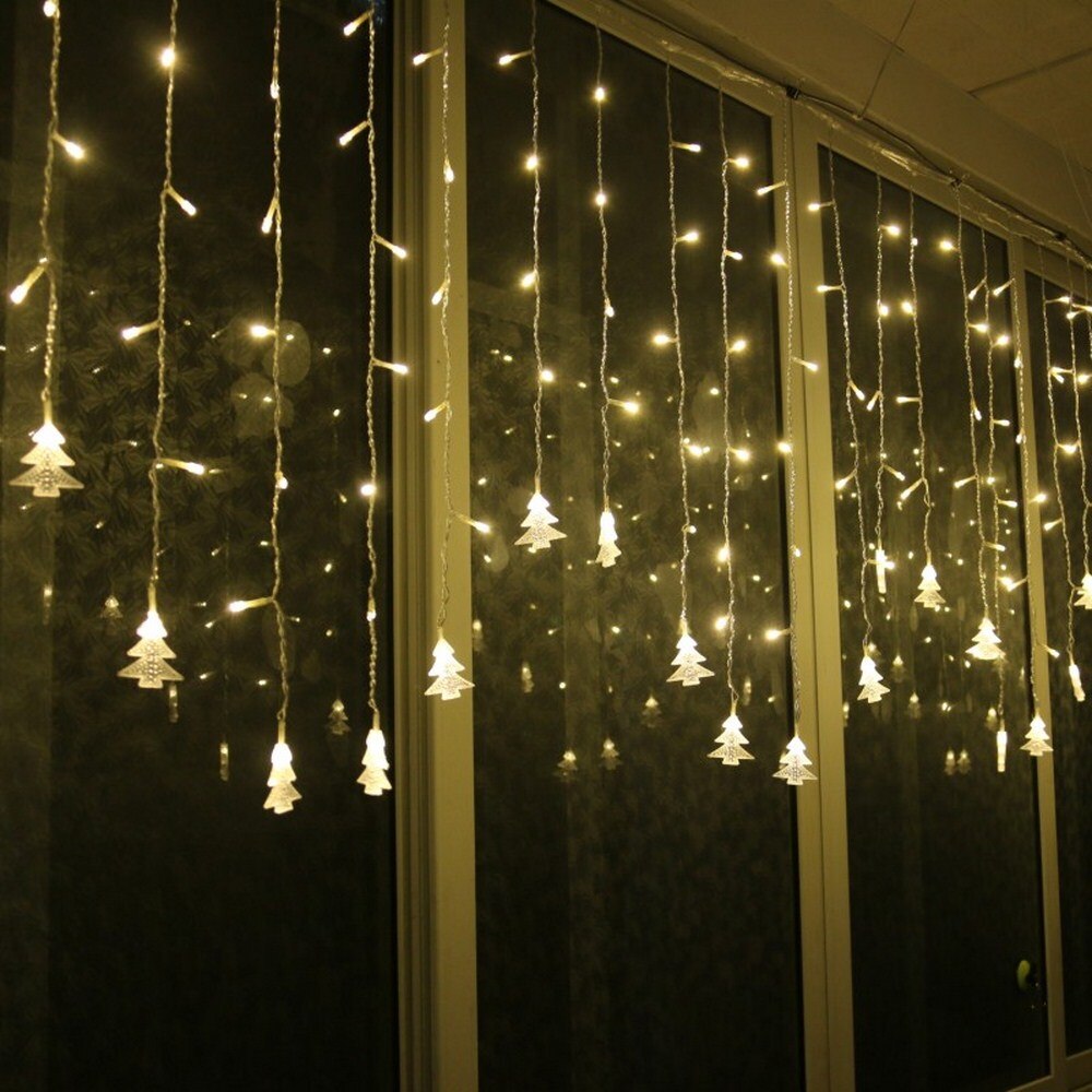 LED Icicle Lights Christmas Tree Decorations
