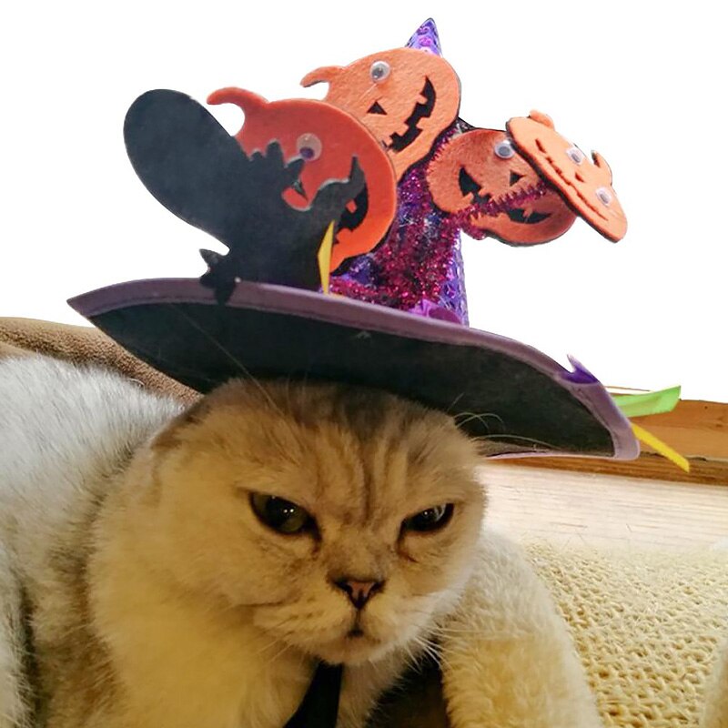Carino Halloween Cappello Animale Domestico Del Gatto Del Partito Copricapo Costume Dress Up Con Cinturino Regolabile Accessori Cosplay