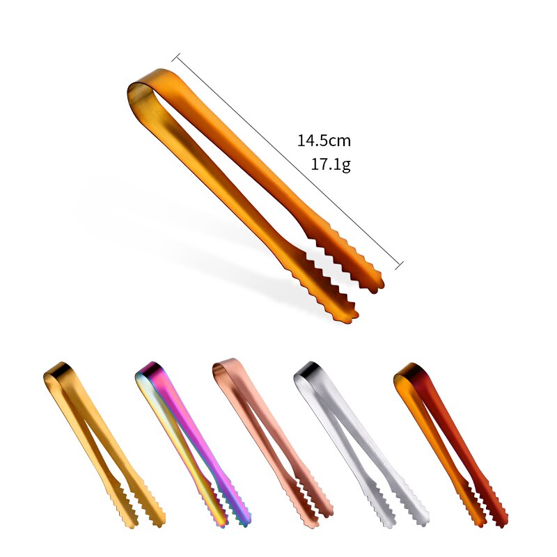 1Pc Fleisch Zangen Edelstahl Brot Clip Gold Geschirr Multi-funktion Eis Salat Tong Lebensmittel Server BBQ Grill Party Zubehör