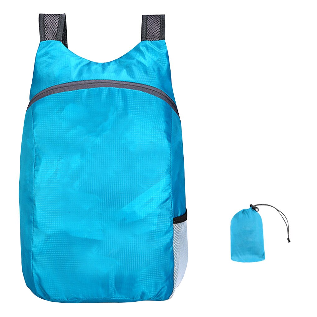 Super Lightweight Packable Backpack Foldable ultralight Outdoor Folding Handy Travel Daypack Bag nano daypack for men women: Lake Blue