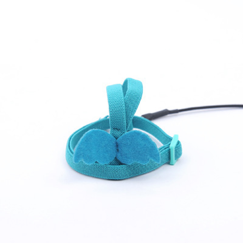 Set di imbracature e guinzagli per pappagalli corda da allenamento per volo all&#39;aperto regolabile con ala per piccoli uccelli medi Cockatiel, Macaw, Budgie: Blue