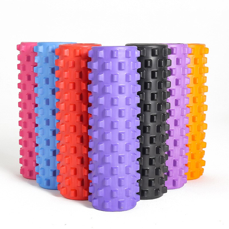 Foam Yoga Column Shaft Relaxing Muscle Wolf Tooth Stick Massage Roller Thin Calf Useful Product Fascia Fitness Equipment Roller