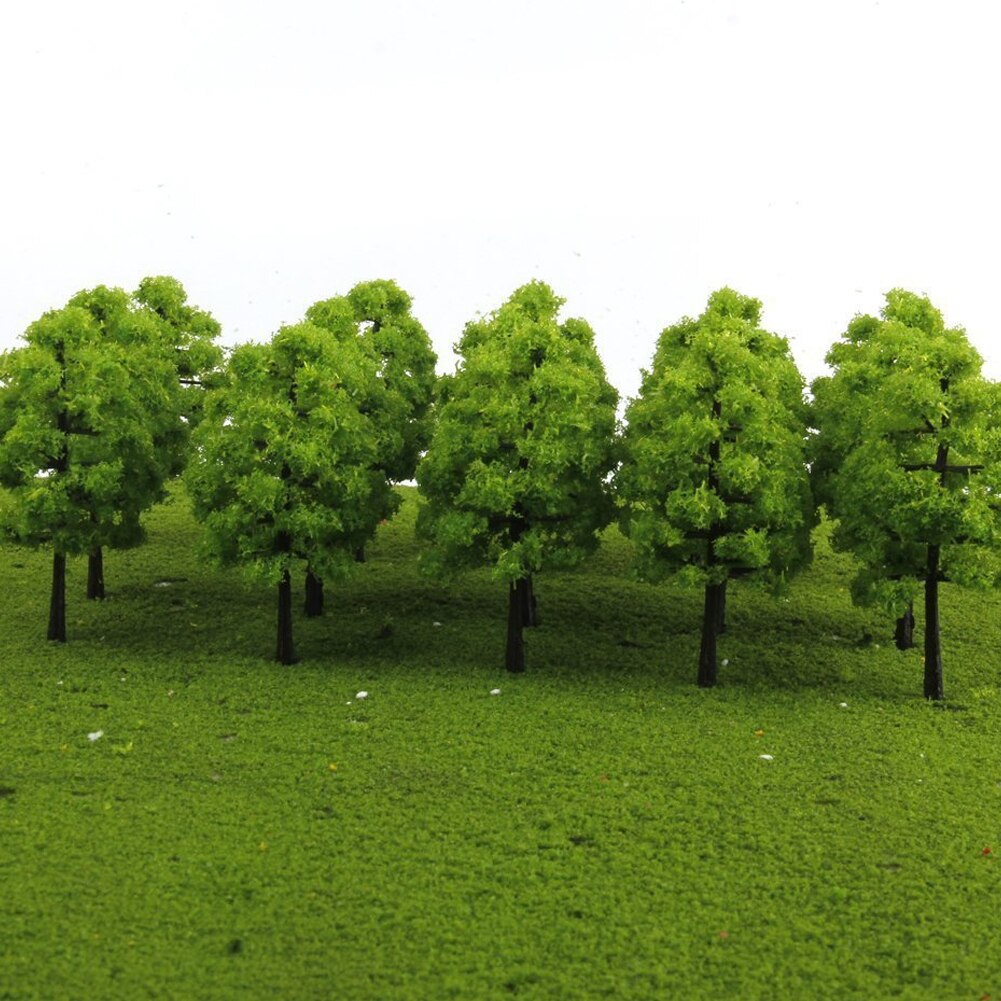 Plastic Miniature Model Trees Railroad Architecture Trees Scenery Chrismas Decoration Crafts For DIY Building Landscape 20PCS