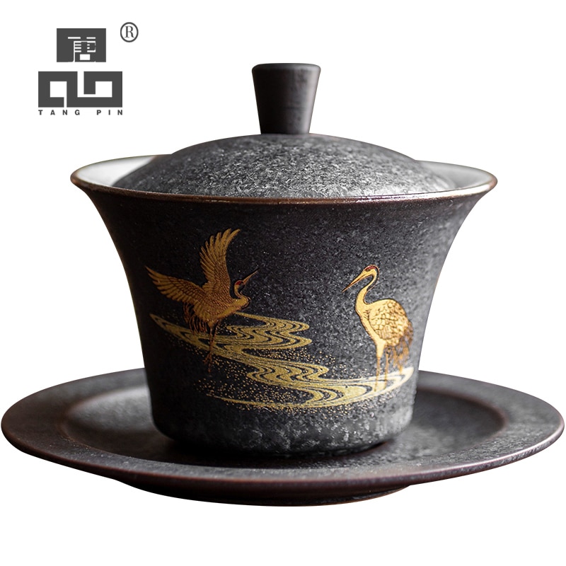 TANGPIN keramische gaiwan theekop handgemaakte terrine chinese kung fu thee set drinkware